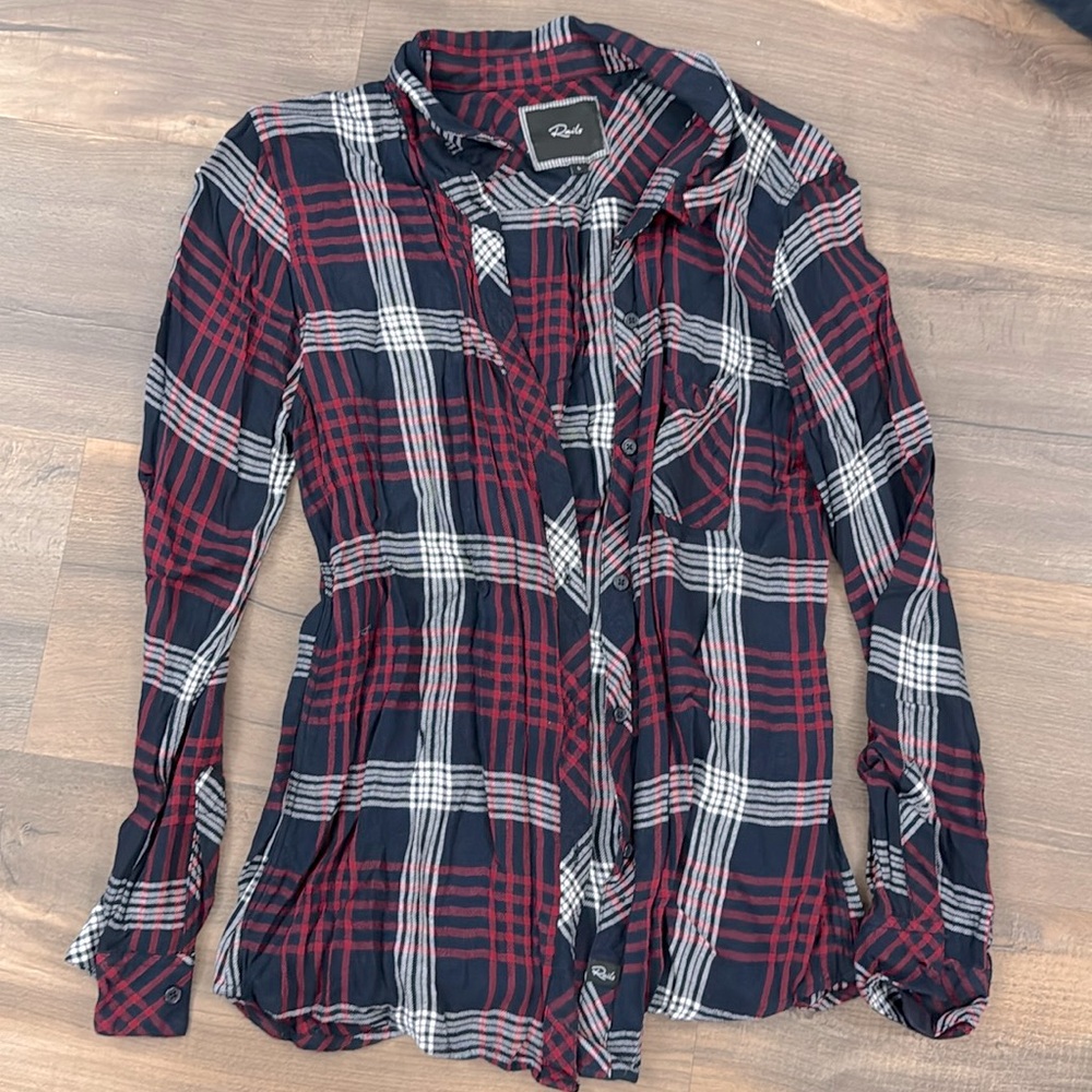 Classic Rails Plaid Button Down size Large